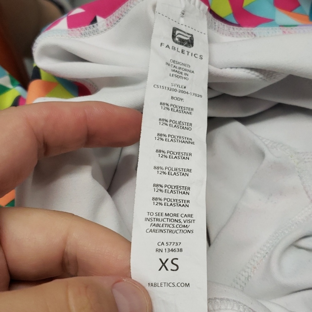 Fabletics Multicolored Workout Leggings Xs - image 5